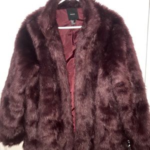 Faux fur coat
